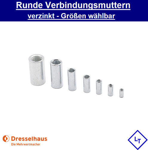 Gewindemuffen rund langmutter - gewindemuffen,
