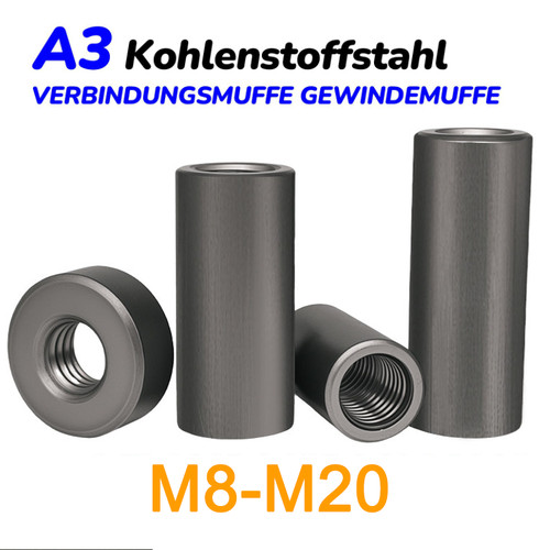 Verbindungsmuffe rund m10 - rund,