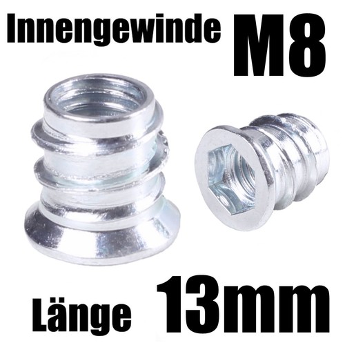 13mm einschraubmuffen - m8-13mm,