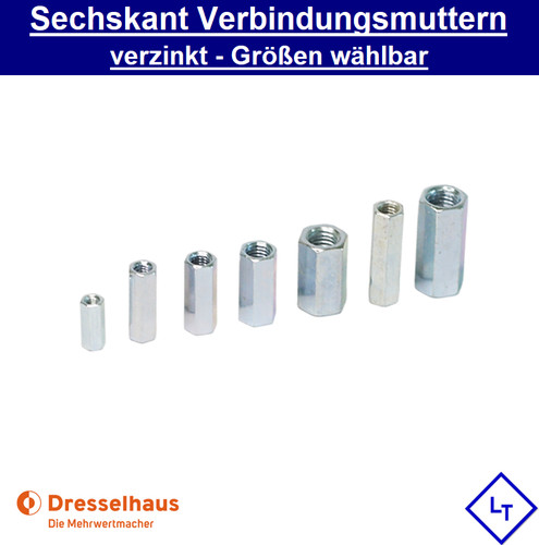 Gewindemuffen sechskant - gewindemuffen,
