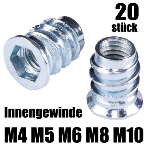 20x einschraubmuffen muffen - 20x,