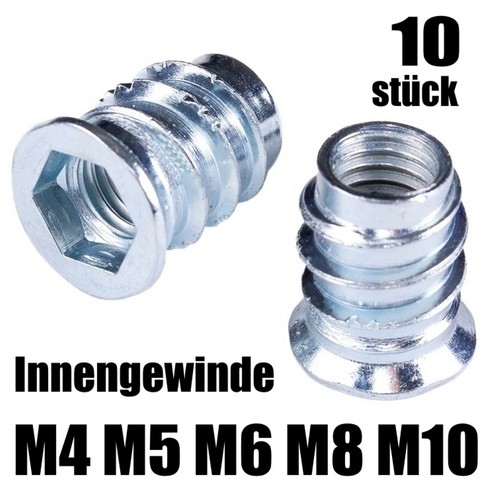 10x einschraubmuffen muffen - einschraubmuffen,